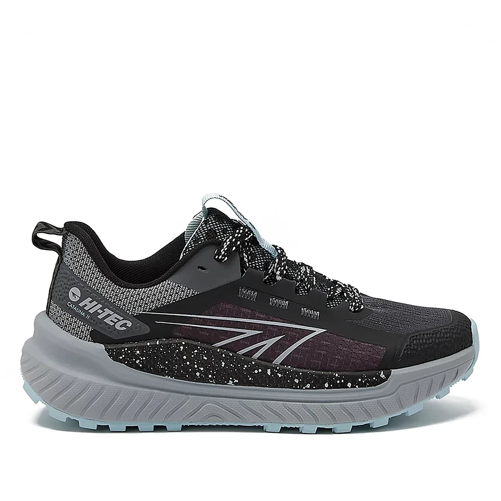 Hi-Tec Women's Black and Gray Trail‎ Running Shoes NWT Hiking Sneakers